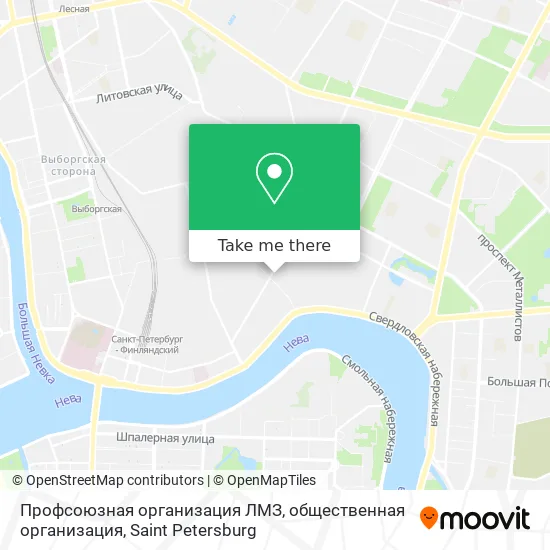 Профсоюзная организация ЛМЗ, общественная организация map