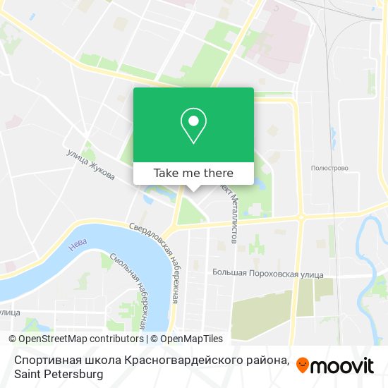 Спортивная школа Красногвардейского района map