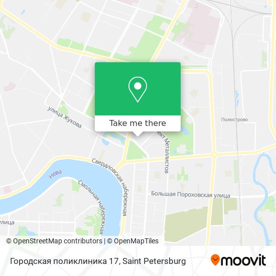 Городская поликлиника 17 map