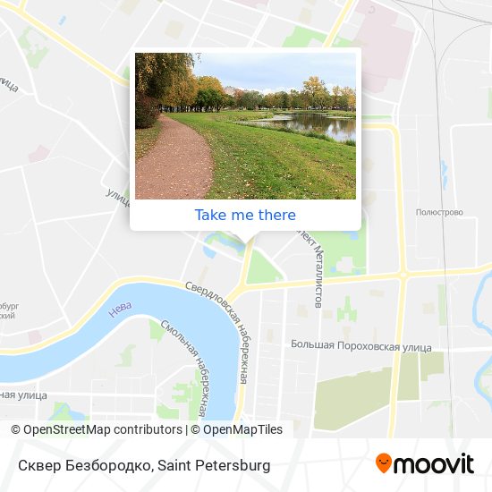 Сквер Безбородко map