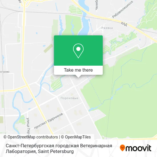 Санкт-Петербургская городская Ветеринарная Лаборатория map