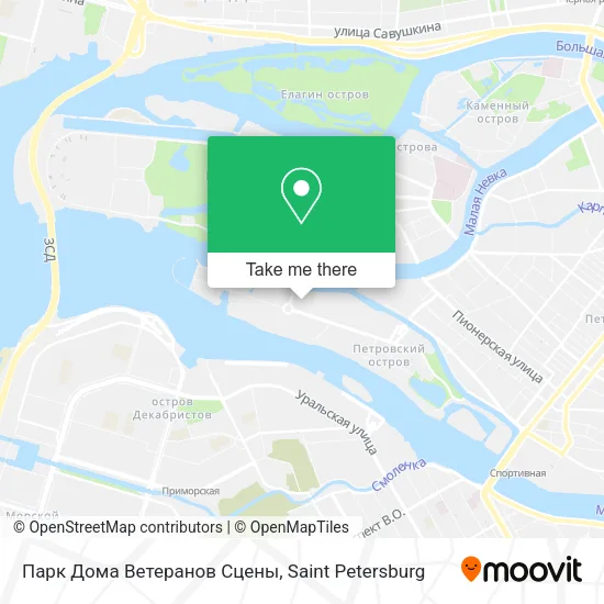 Парк Дома Ветеранов Сцены map