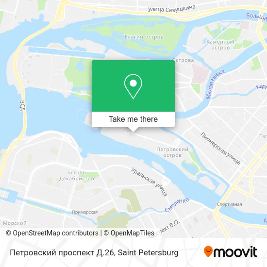 Петровский проспект Д.26 map