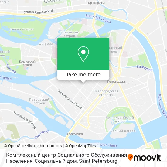 Комплексный центр Социального Обслуживания Населения, Социальный дом map