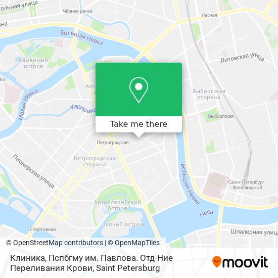 Клиника, Пспбгму им. Павлова. Отд-Ние Переливания Крови map