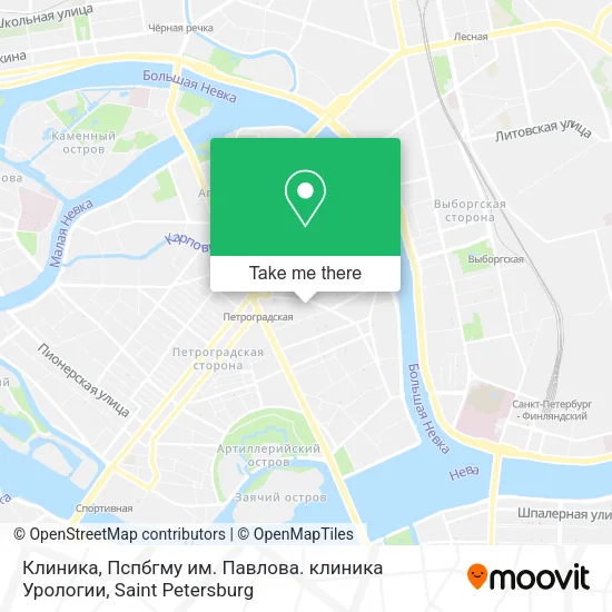 Клиника, Пспбгму им. Павлова. клиника Урологии map