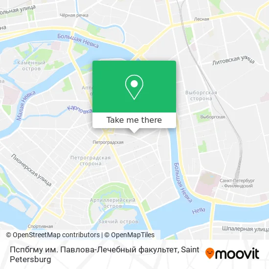 Пспбгму им. Павлова-Лечебный факультет map