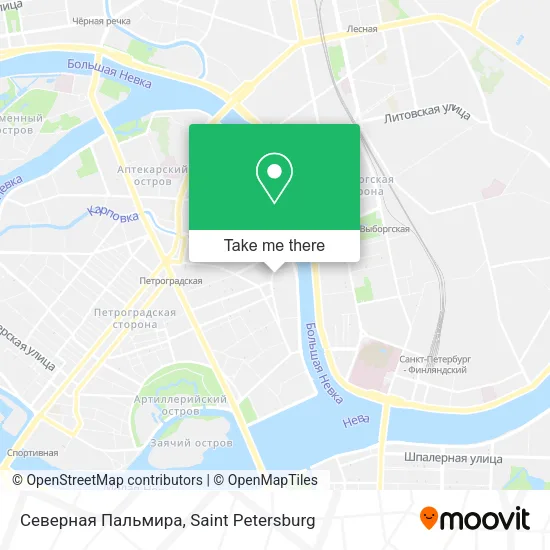 Северная Пальмира map