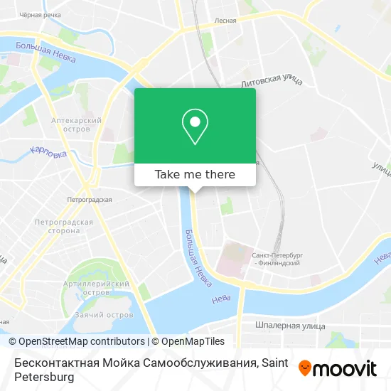 Бесконтактная Мойка Самообслуживания map