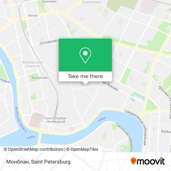 Монблан map