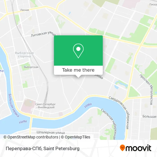 Переправа-СПб map