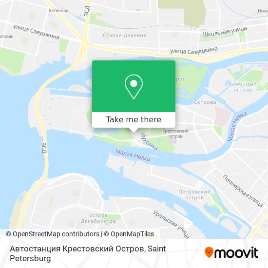 Автостанция Крестовский Остров map