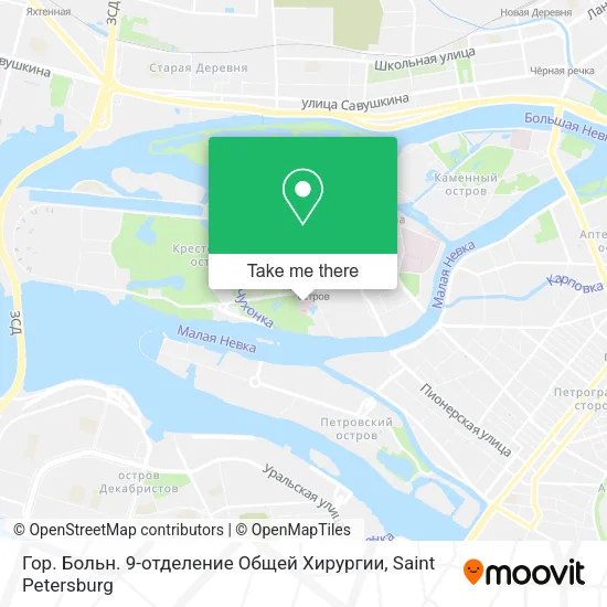 Гор. Больн. 9-отделение Общей Хирургии map