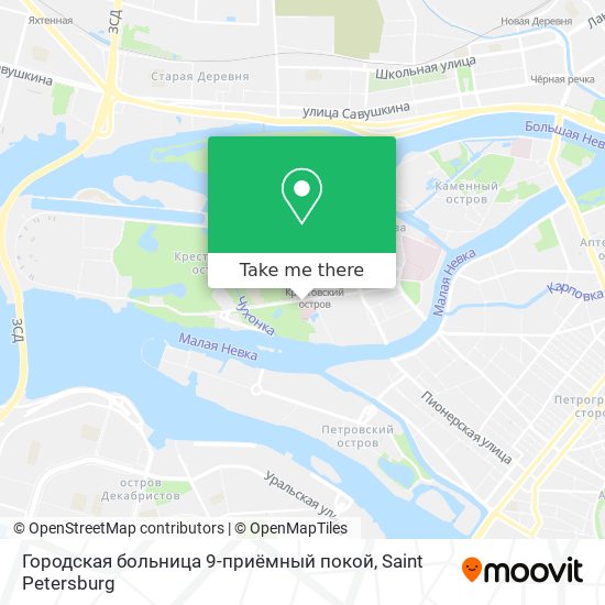 Городская больница 9-приёмный покой map