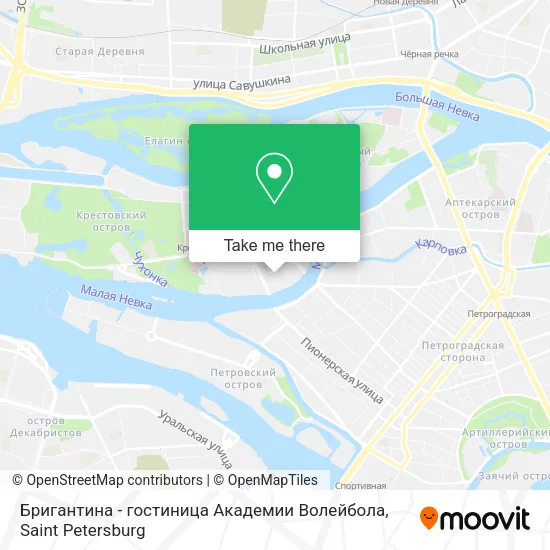 Бригантина - гостиница Академии Волейбола map