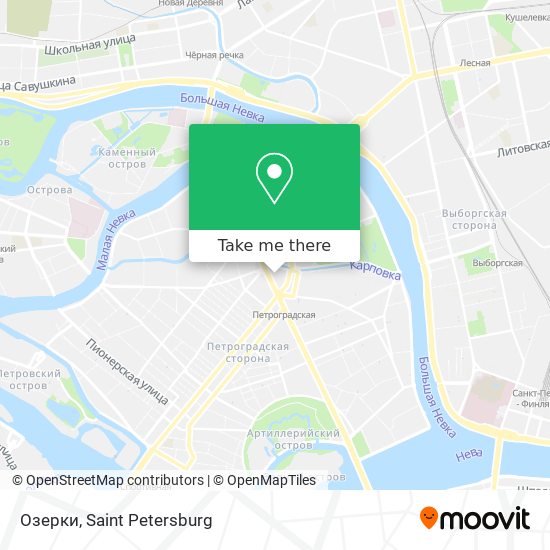 Озерки map