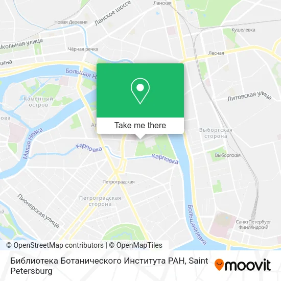 Библиотека Ботанического Института РАН map