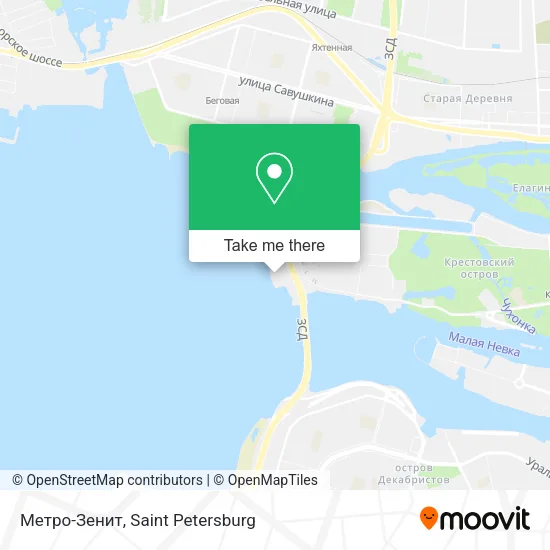 Метро-Зенит map
