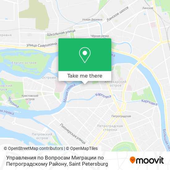 Управления по Вопросам Миграции по Петроградскому Району map