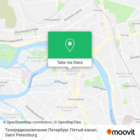 Телерадиокомпания Петербург Пятый канал map
