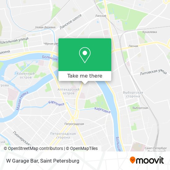 W Garage Bar map