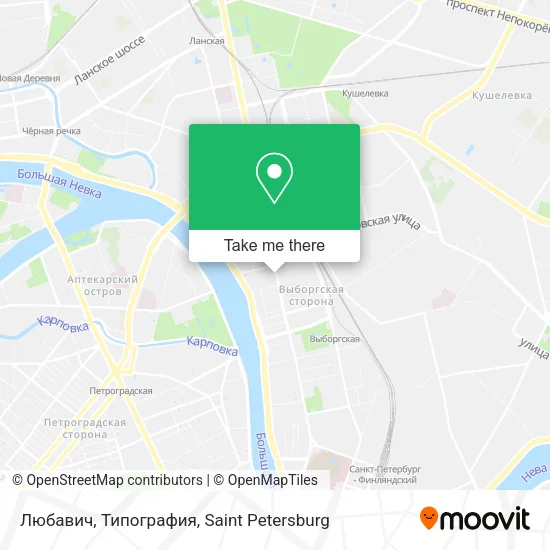 Любавич, Типография map