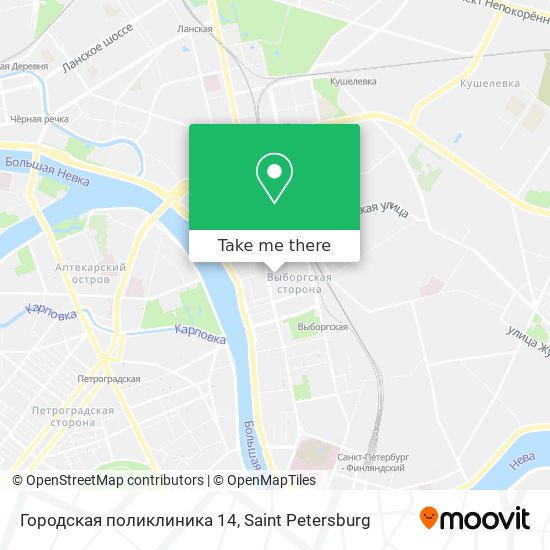 Городская поликлиника 14 map