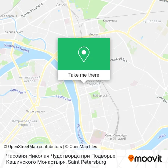 Часовня Николая Чудотворца при Подворье Кашинского Монастыря map