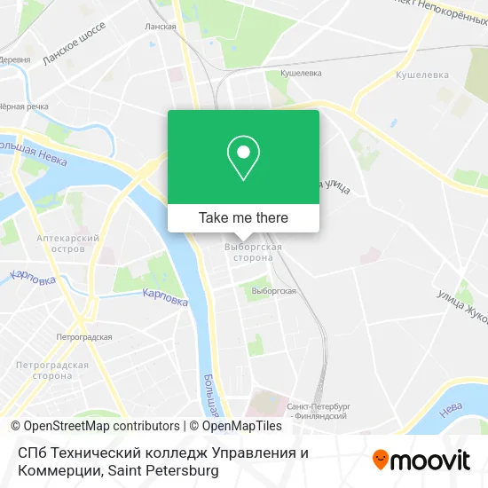 СПб Технический колледж Управления и Коммерции map