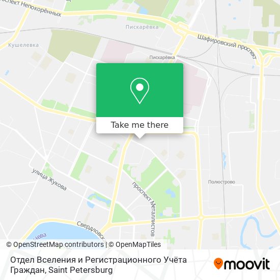 Отдел Вселения и Регистрационного Учёта Граждан map
