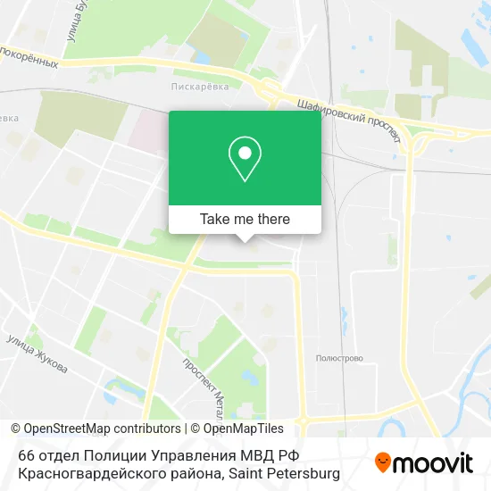 66 отдел Полиции Управления МВД РФ Красногвардейского района map