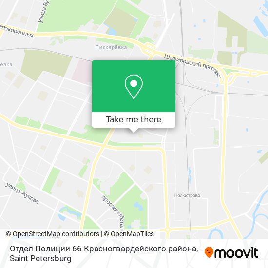 Отдел Полиции 66 Красногвардейского района map