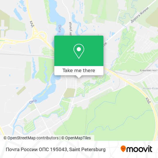 Почта России ОПС 195043 map