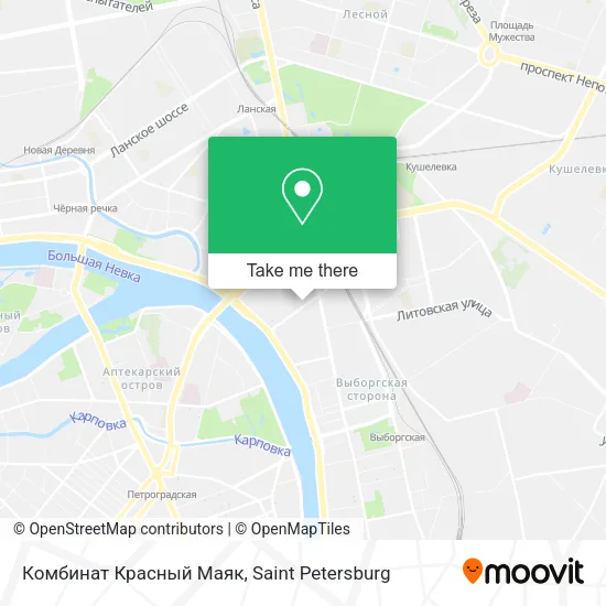 Комбинат Красный Маяк map