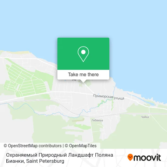 Охраняемый Природный Ландшафт Поляна Бианки map
