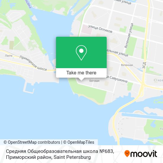 Средняя Общеобразовательная школа №683, Приморский район map