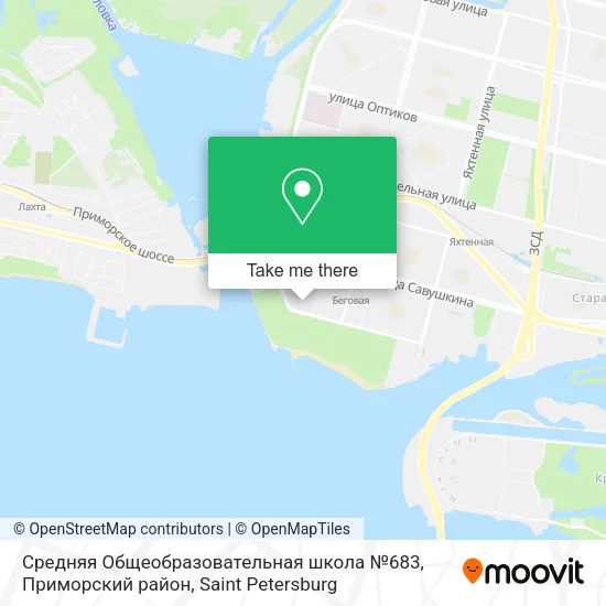 Средняя Общеобразовательная школа №683, Приморский район map