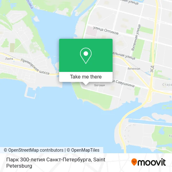 Парк 300-летия Санкт-Петербурга map