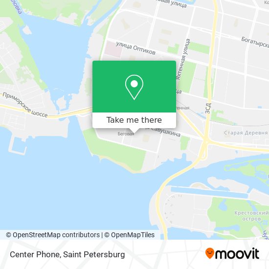Center Phone map