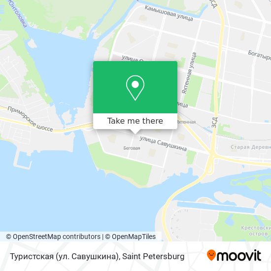 Туристская (ул. Савушкина) map