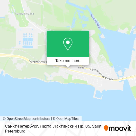 Санкт-Петербург, Лахта, Лахтинский Пр. 85 map