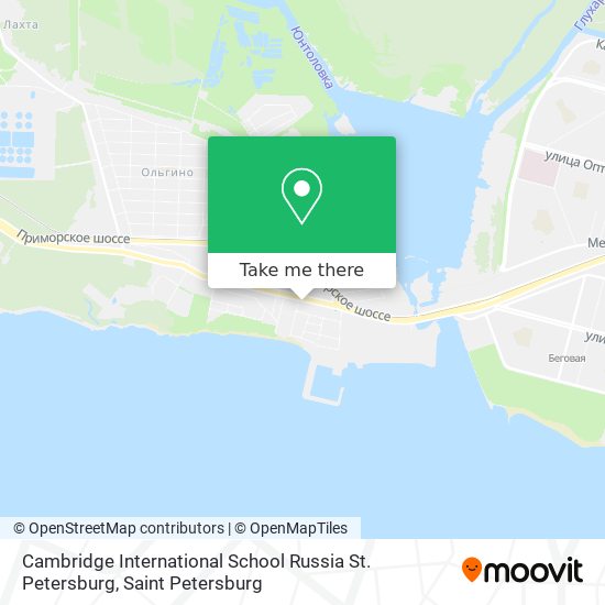 Cambridge International School Russia St. Petersburg map