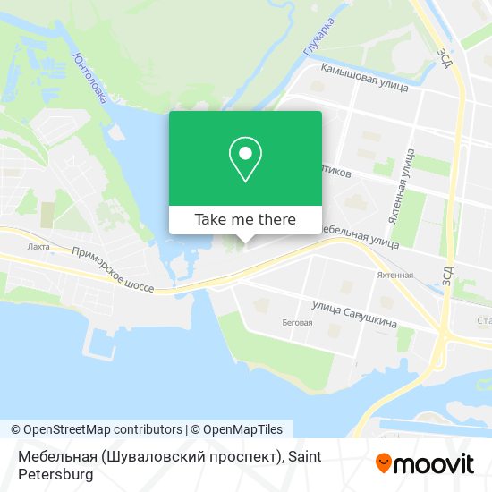 Мебельная (Шуваловский проспект) map