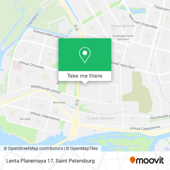 Lenta Planernaya 17 map