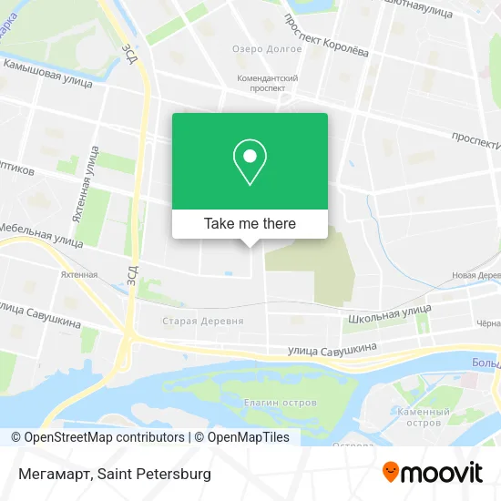 Мегамарт map