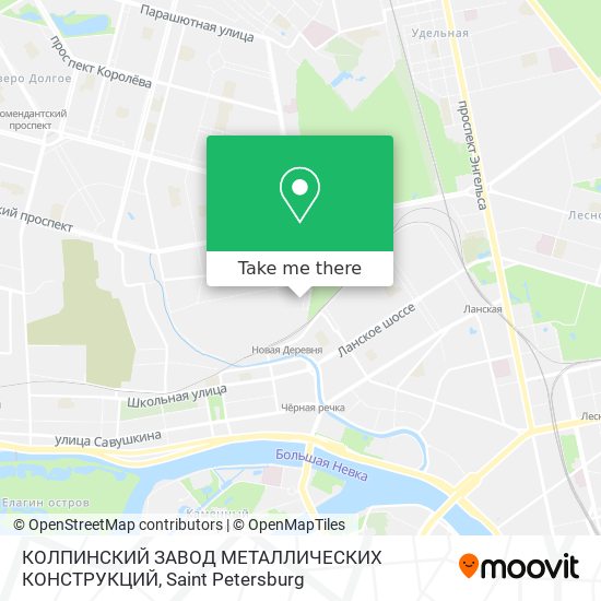 КОЛПИНСКИЙ ЗАВОД МЕТАЛЛИЧЕСКИХ КОНСТРУКЦИЙ map