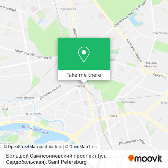 Большой Сампсониевский проспект (ул. Сердобольская) map