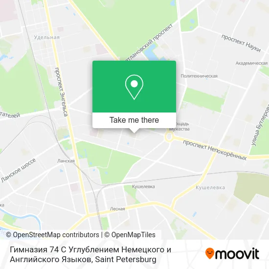 Гимназия 74 С Углублением Немецкого и Английского Языков map