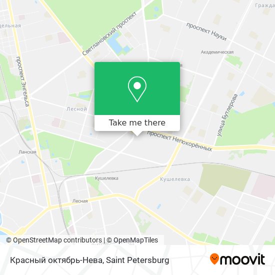 Красный октябрь-Нева map
