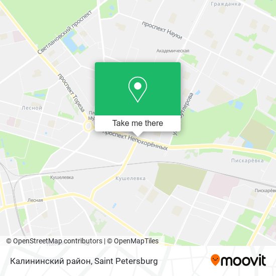 Калининский район map